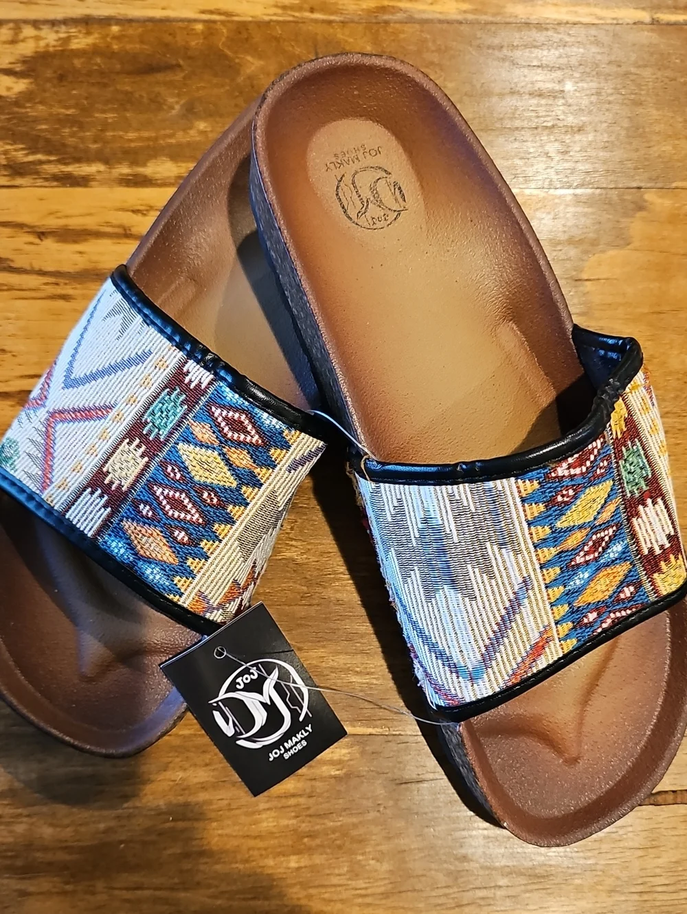 NEW! JoJ Makly Southwestern Slides (Size 39)